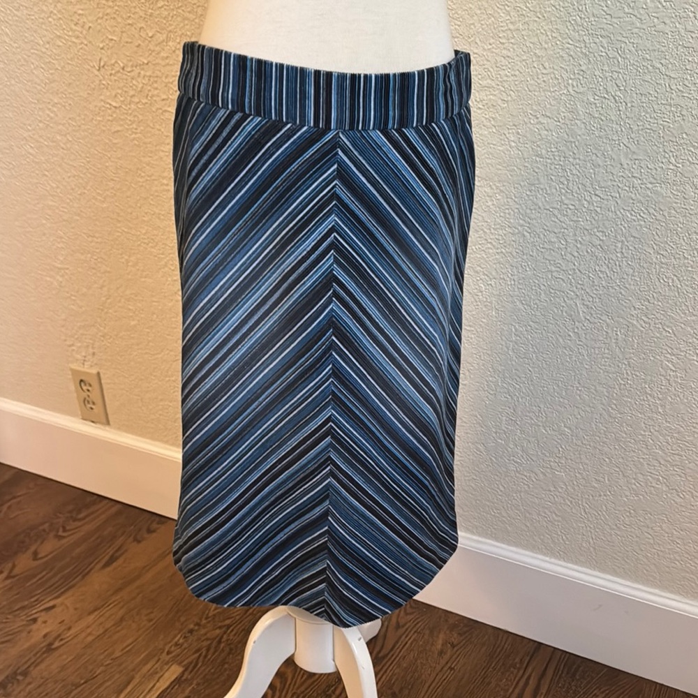 Ted Baker Blue Asymmetrical Pencil Skirt Knee-Length